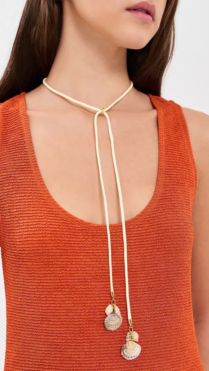 Logan Tay Shell Drop Wrap Necklace | Thumbnail 4