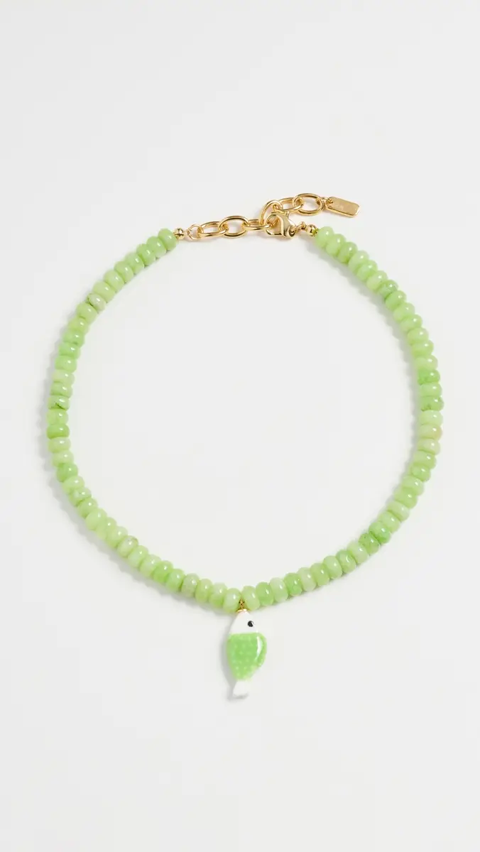 Logan Tay Olive Fish Beaded Necklace | Thumbnail 2