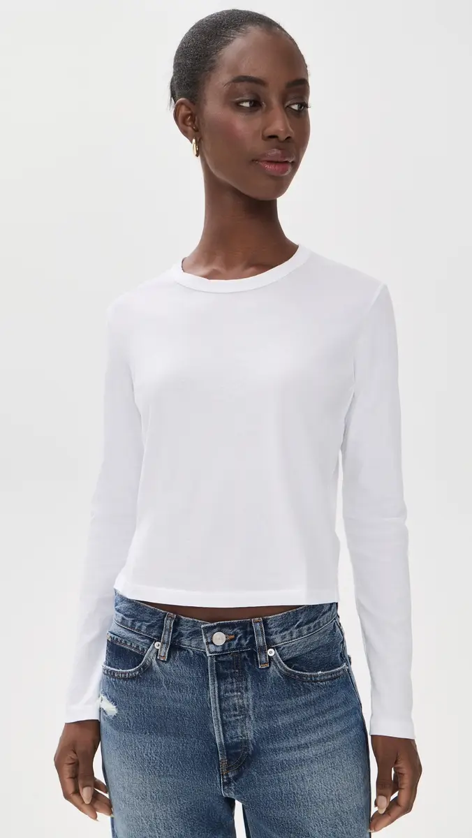 James Perse Shrunken Crew Neck Tee | Thumbnail 2 James Perse Shrunken Crew Neck Tee | Thumbnail 2
