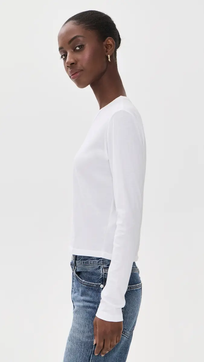 James Perse Shrunken Crew Neck Tee | Thumbnail 4 James Perse Shrunken Crew Neck Tee | Thumbnail 4