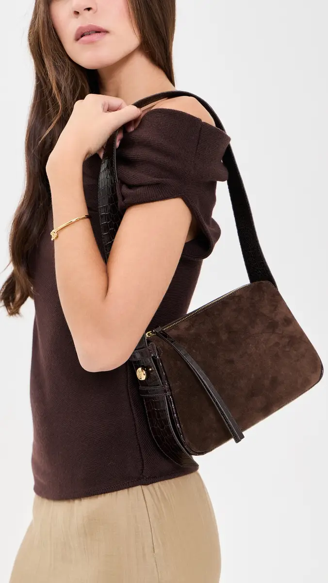 Tory Burch Romy Suede Small Shoulder Bag | Thumbnail 3 Tory Burch Romy Suede Small Shoulder Bag | Thumbnail 3