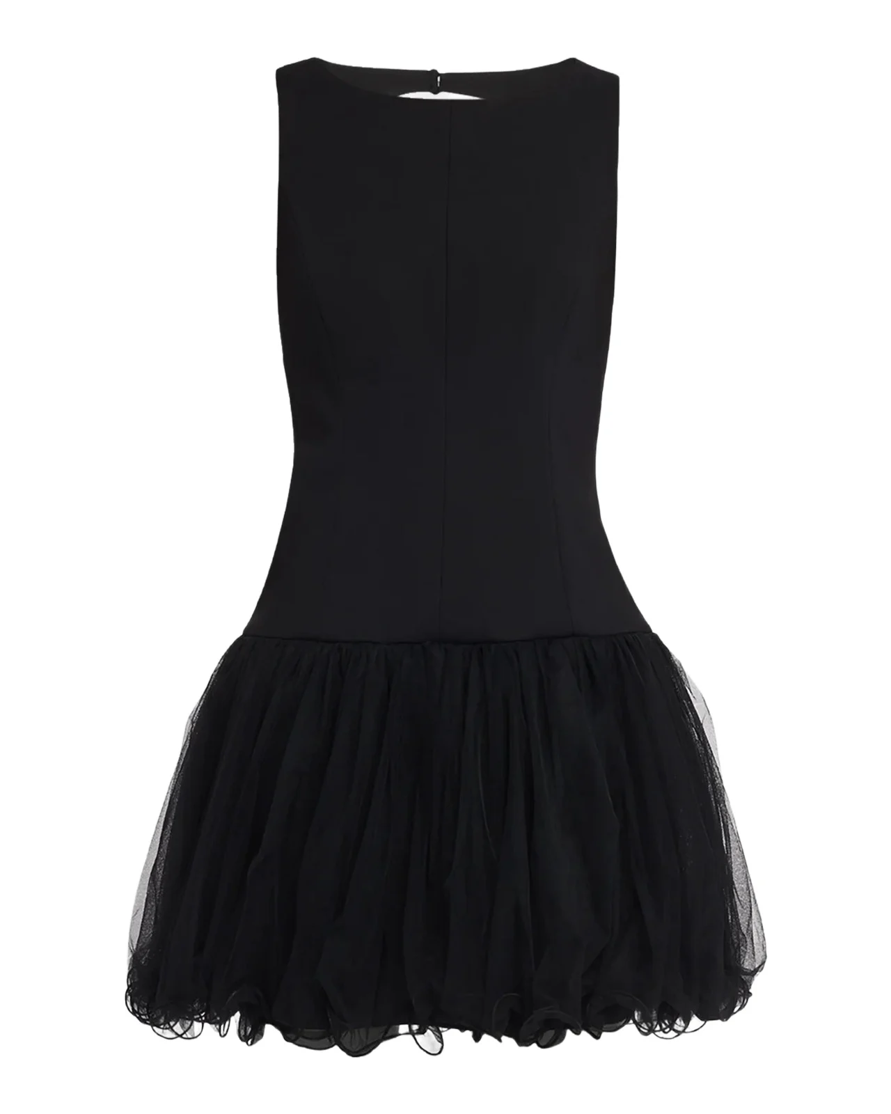 Neriva Sleeveless Fit & Flare Tulle Skirt Mini Dress Neriva Sleeveless Fit & Flare Tulle Skirt Mini Dress