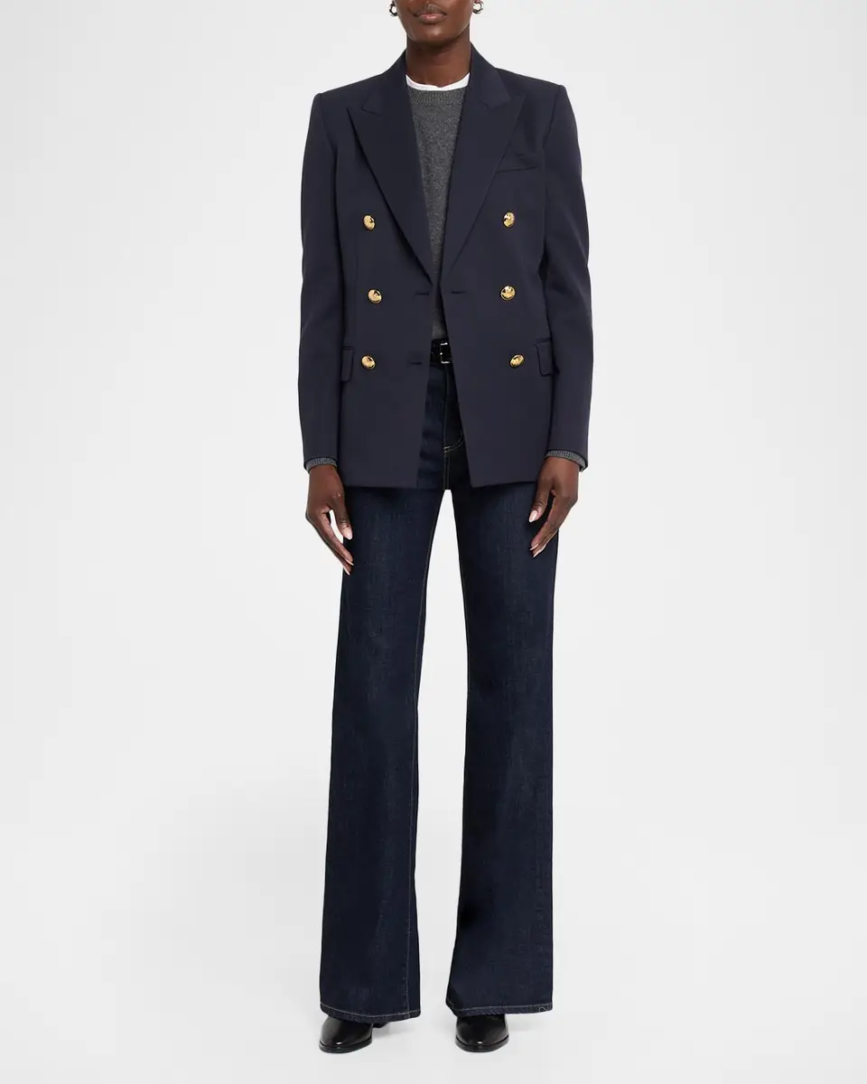 Nili Lotan Bruni Virgin Wool Double-Breasted Blazer | Thumbnail 2 Nili Lotan Bruni Virgin Wool Double-Breasted Blazer | Thumbnail 2