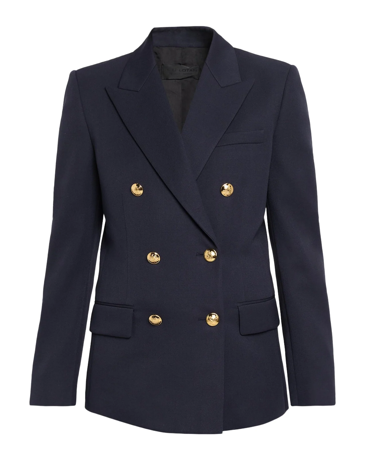 Nili Lotan Bruni Virgin Wool Double-Breasted Blazer
