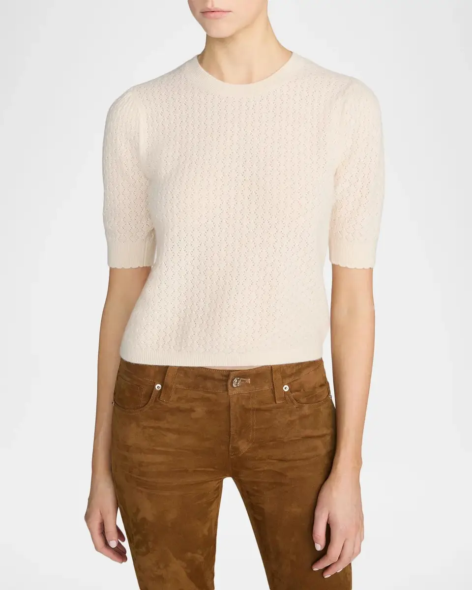 Frame The Gathered Honeycomb Cashmere Sweater | Thumbnail 3