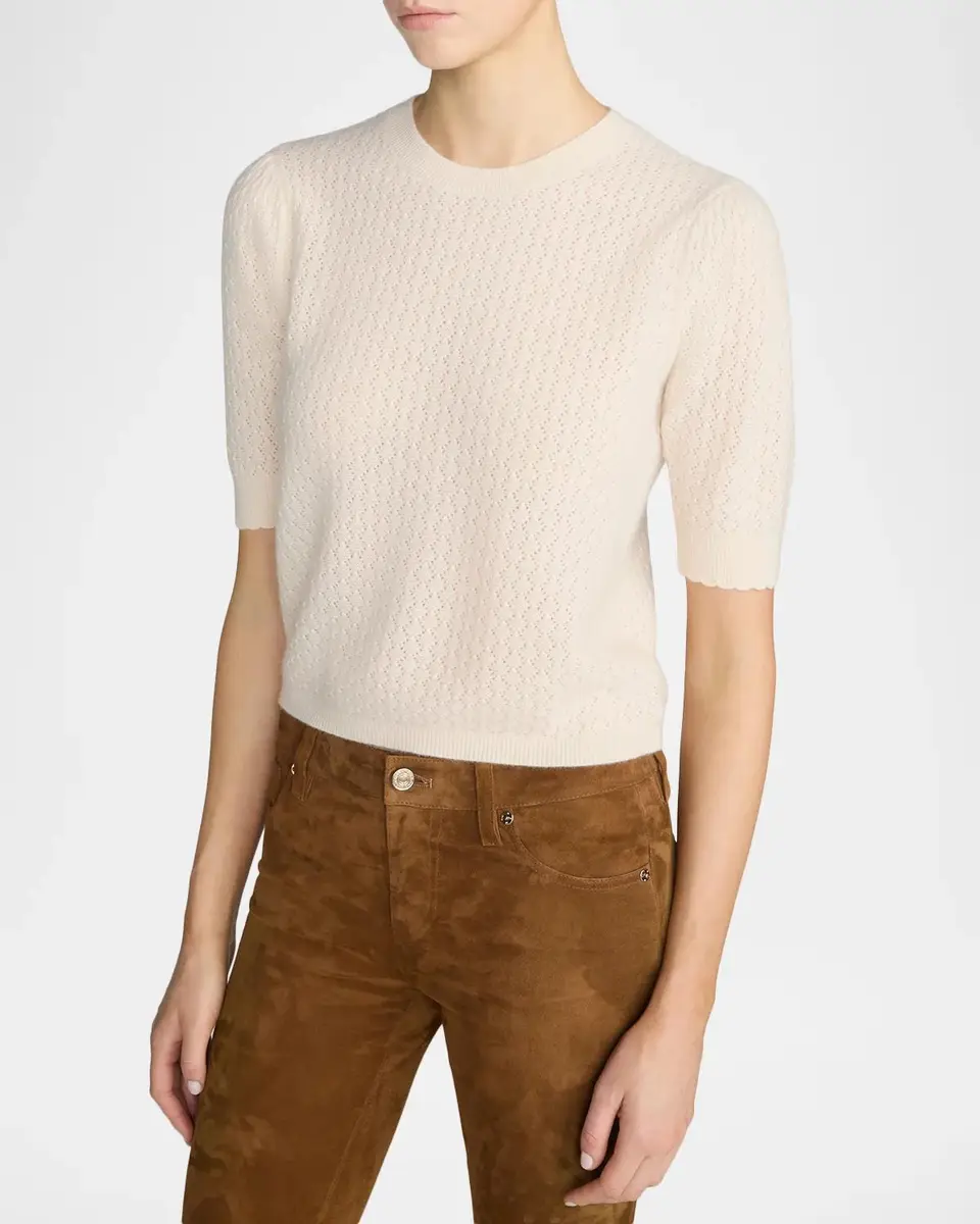 Frame The Gathered Honeycomb Cashmere Sweater | Thumbnail 5