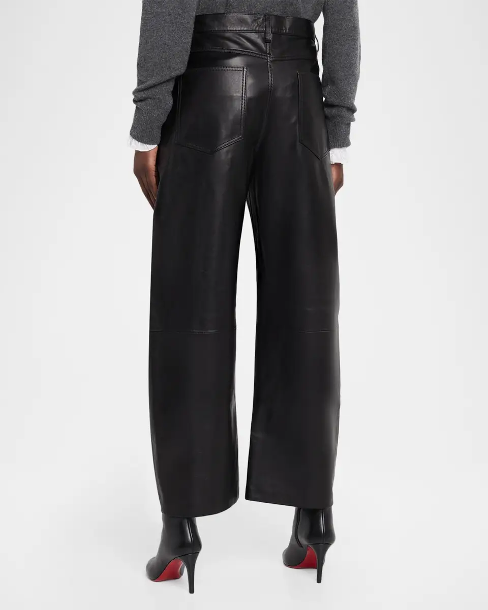 Nili Lotan Tribeca Leather Wide-Leg Pants | Thumbnail 3 Nili Lotan Tribeca Leather Wide-Leg Pants | Thumbnail 3