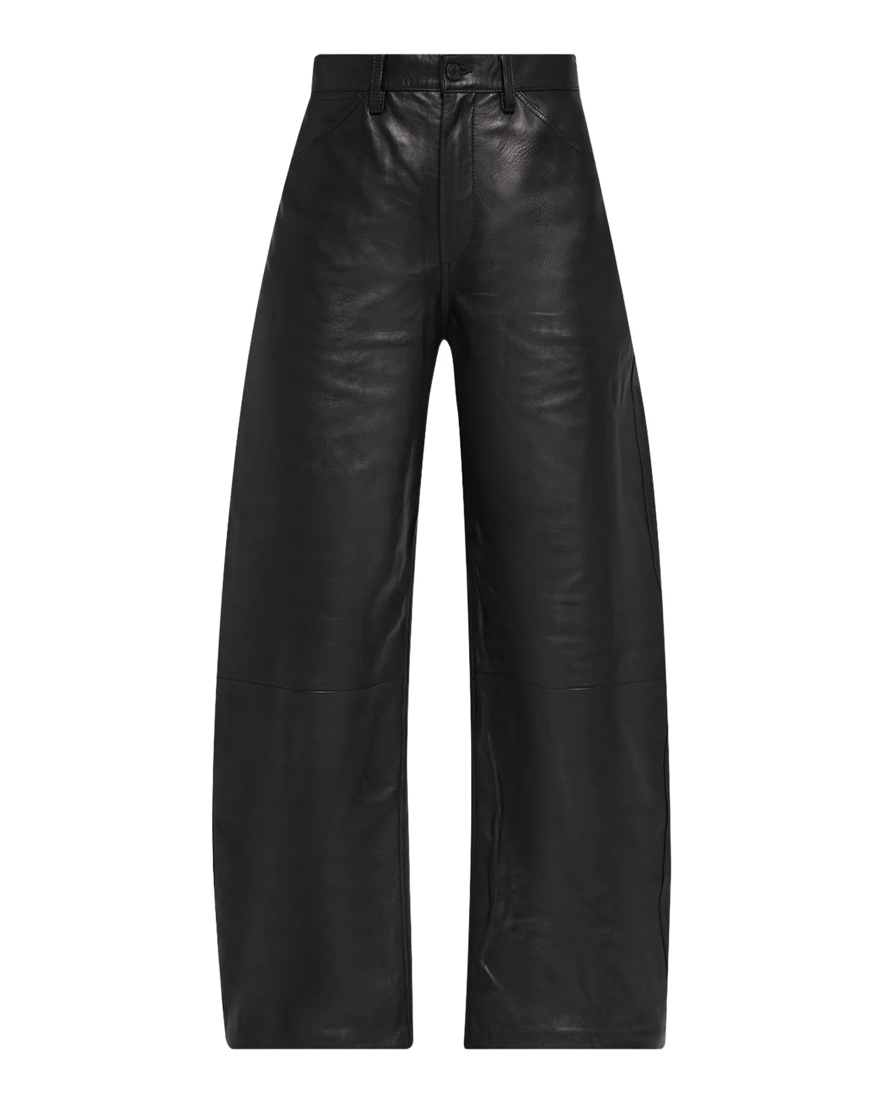 Nili Lotan Tribeca Leather Wide-Leg Pants