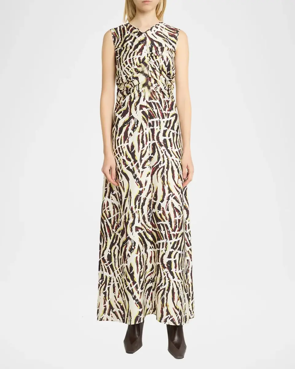Proenza Schouler White Label Clem Ruched Maxi Dress | Thumbnail 2