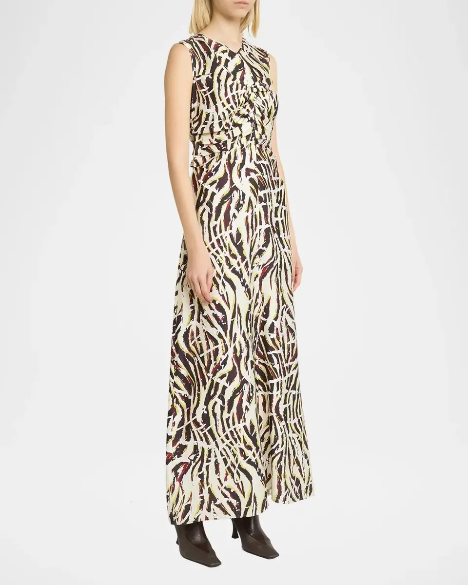 Proenza Schouler White Label Clem Ruched Maxi Dress | Thumbnail 4