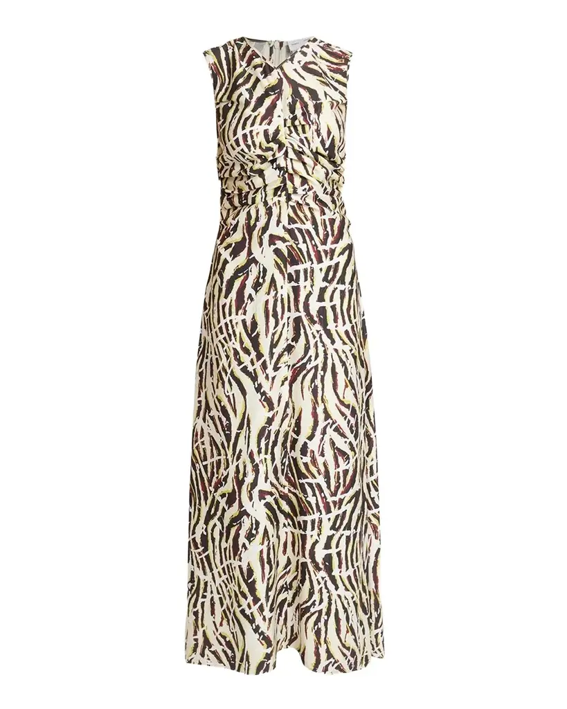 Proenza Schouler Clem Ruched Maxi Dress | Image 1 Proenza Schouler Clem Ruched Maxi Dress | Image 1