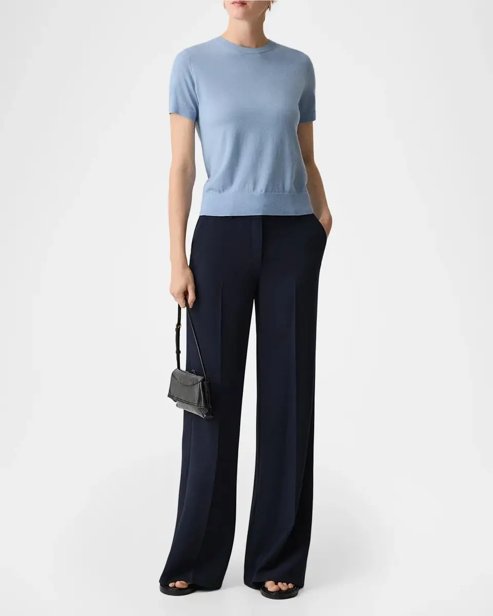 Theory Admiral Crepe Wide-Leg Flare Pants | Thumbnail 2