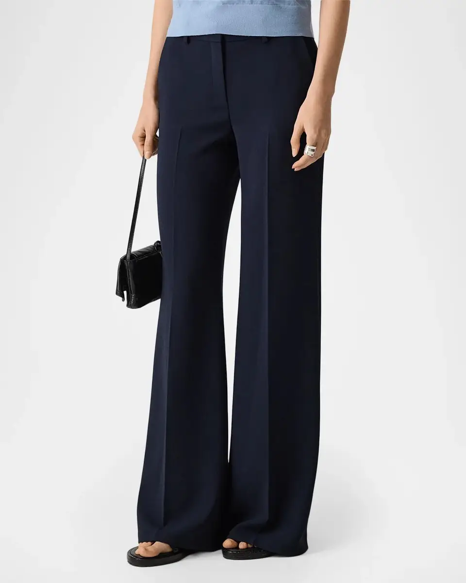 Theory Admiral Crepe Wide-Leg Flare Pants | Thumbnail 4