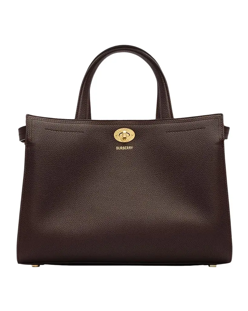 Burberry Cotswolds Small Leather & Check Tote Bag | Image 1 Burberry Cotswolds Small Leather & Check Tote Bag | Image 1