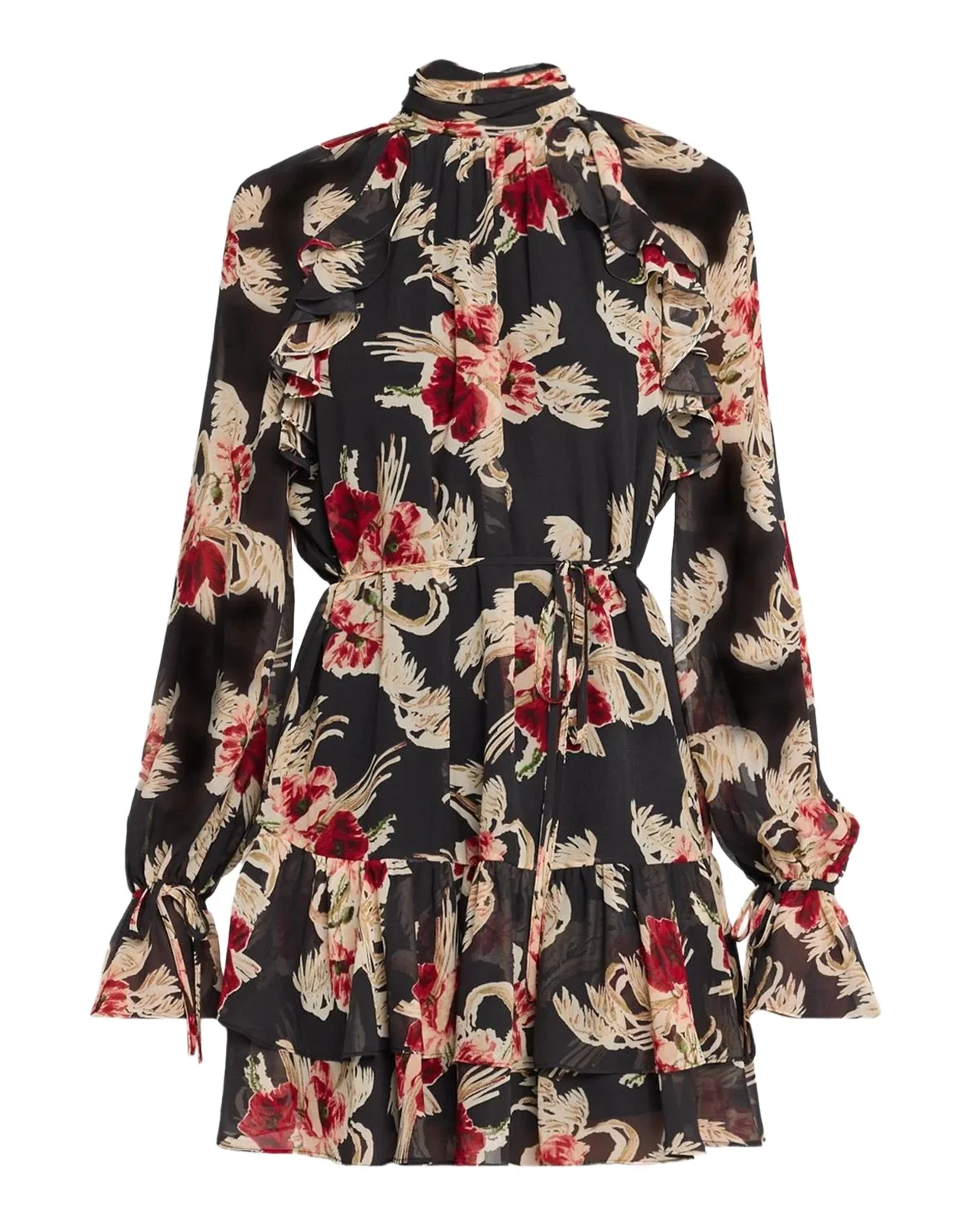 Sylvia Wilted Poppy Mini Dress Sylvia Wilted Poppy Mini Dress