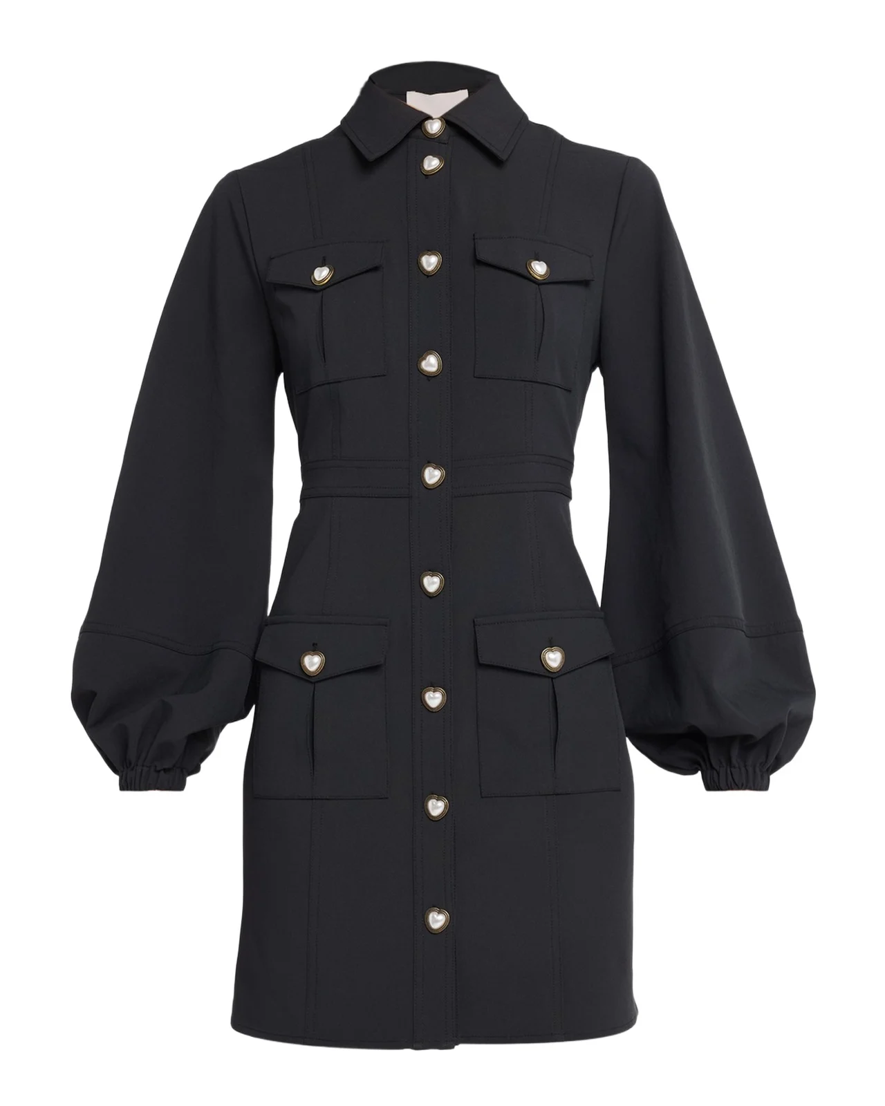 Lumira Heart-Button Mini Dress Lumira Heart-Button Mini Dress