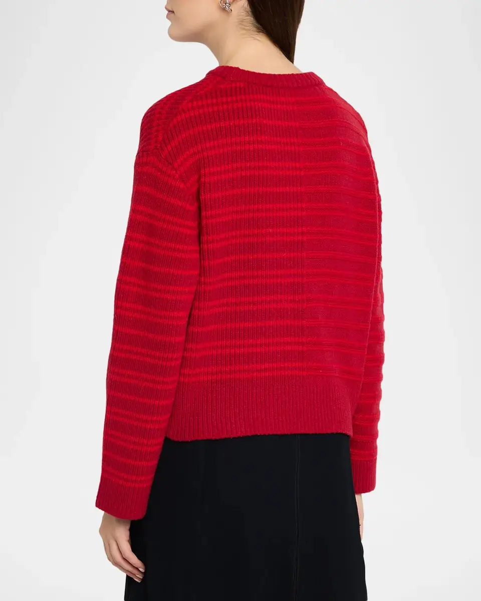 Proenza Schouler White Label Pandora Striped Wool-Blend Sweater | Thumbnail 3 Proenza Schouler White Label Pandora Striped Wool-Blend Sweater | Thumbnail 3
