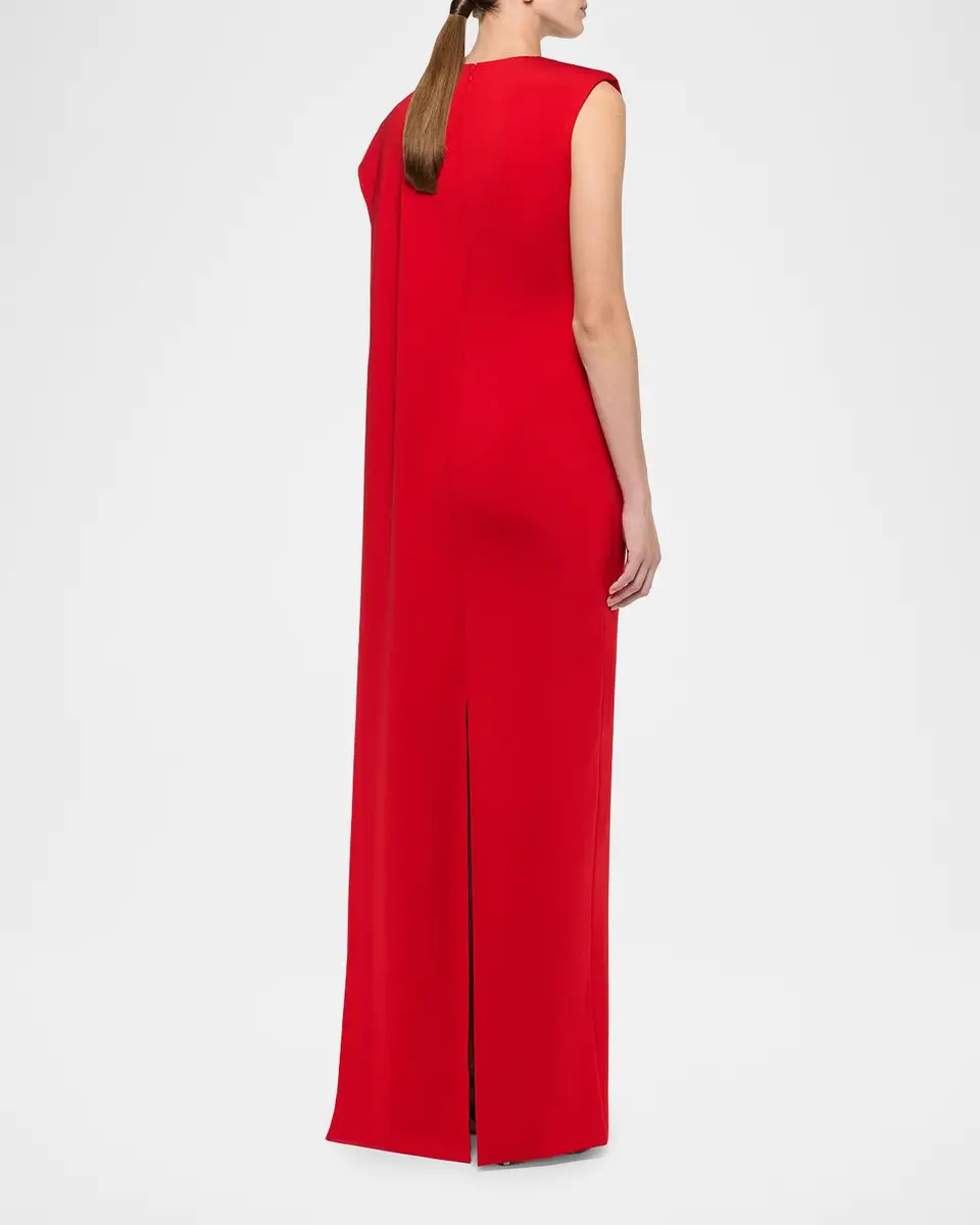 Roland Mouret Asymmetric Draped Cape Jersey Gown | Thumbnail 3 Roland Mouret Asymmetric Draped Cape Jersey Gown | Thumbnail 3