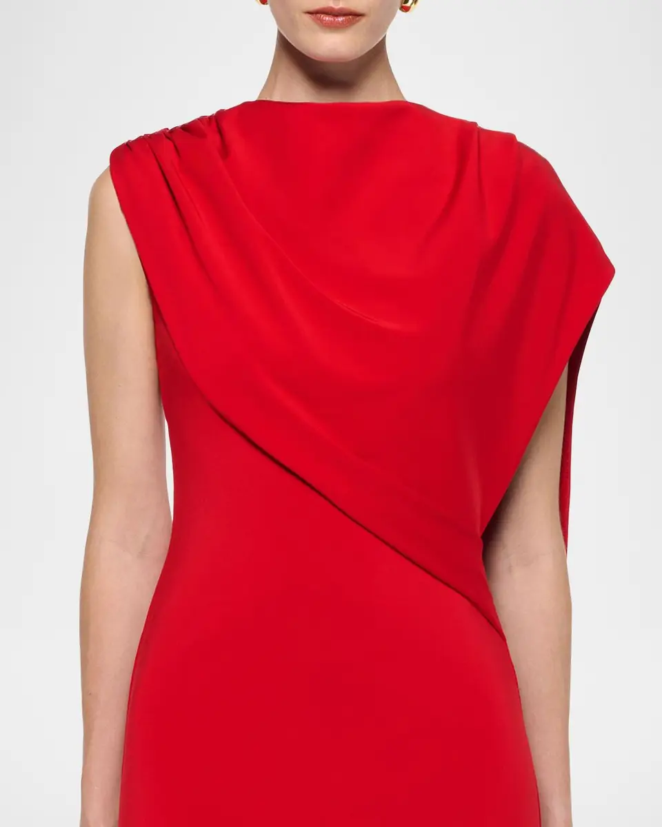 Roland Mouret Asymmetric Draped Cape Jersey Gown | Thumbnail 5 Roland Mouret Asymmetric Draped Cape Jersey Gown | Thumbnail 5