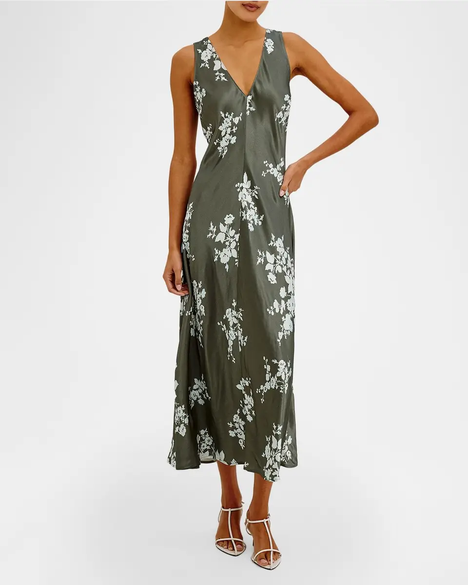 RAILS Camellia Sleeveless V-Neck Midi Dress | Thumbnail 3 RAILS Camellia Sleeveless V-Neck Midi Dress | Thumbnail 3