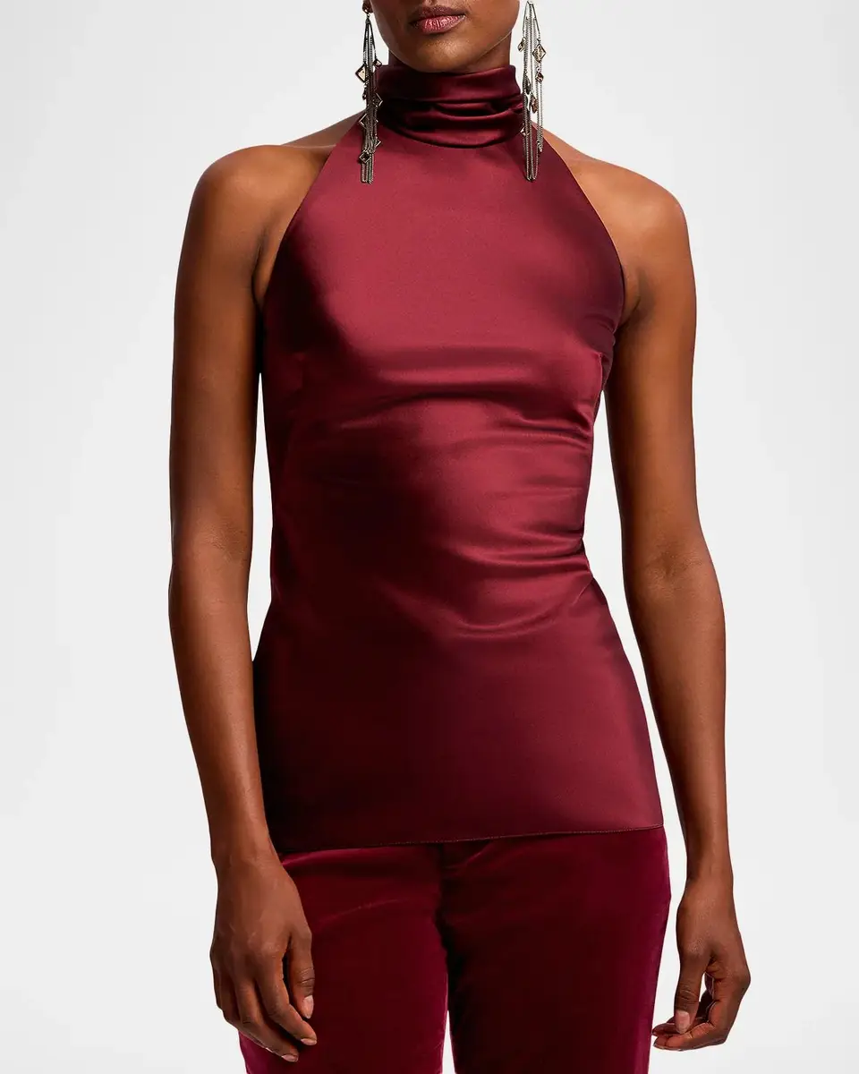 Ralph Lauren Collection Chilton Satin Top | Thumbnail 4 Ralph Lauren Collection Chilton Satin Top | Thumbnail 4