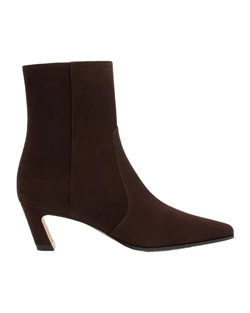 Stassi Suede Zip Booties