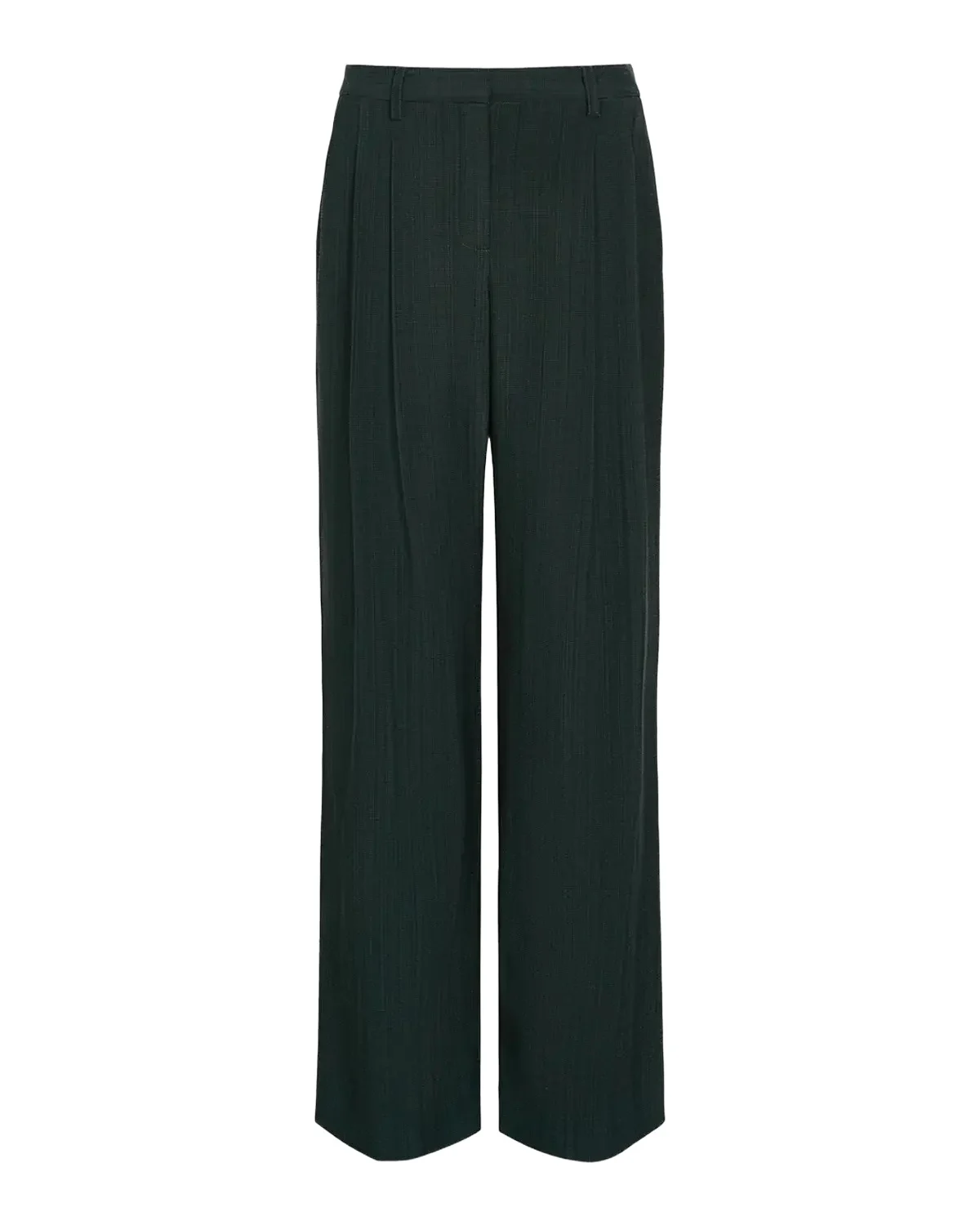 TWP Sulli Textured Pleated Straight-Leg Pants
