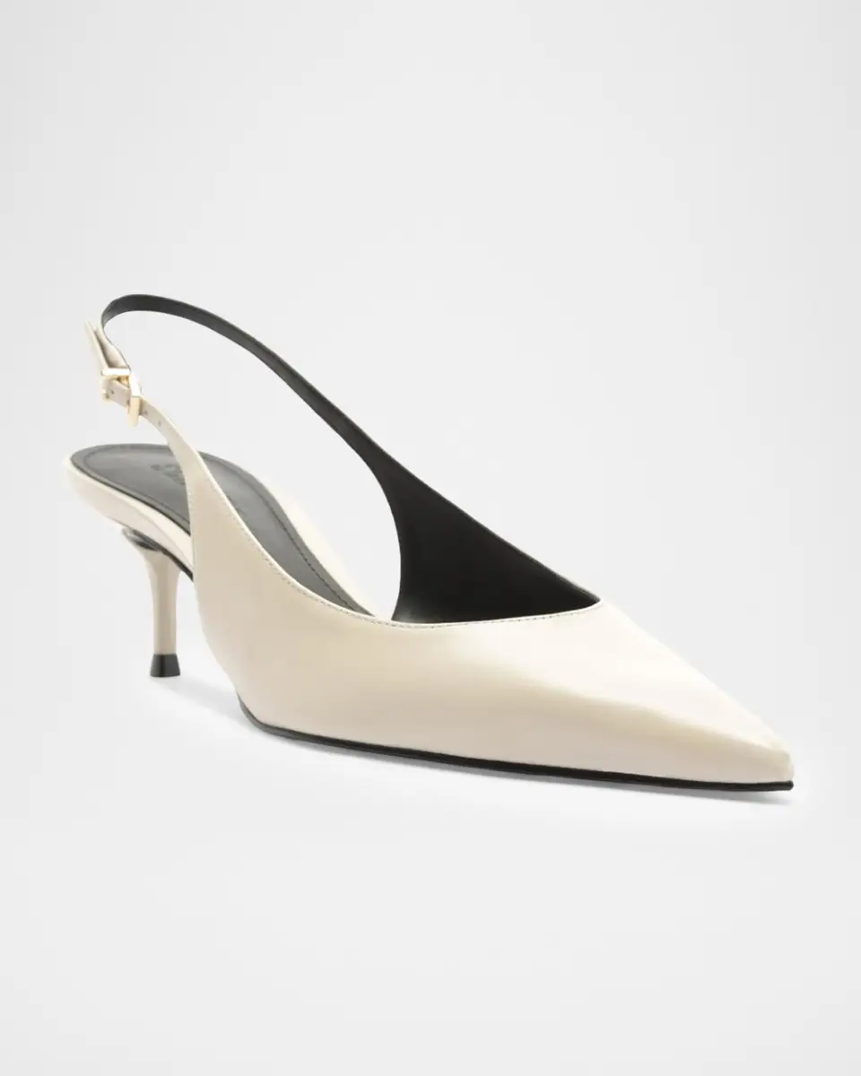 Schutz 50mm Paola Leather Slingback Pumps | Thumbnail 2 Schutz 50mm Paola Leather Slingback Pumps | Thumbnail 2