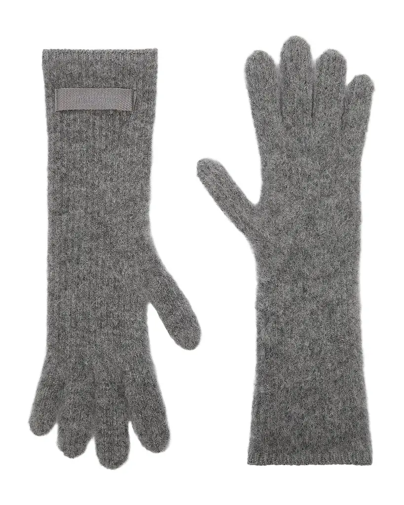 Jacquemus Logo Wool-Blend Gloves | Image 1 Jacquemus Logo Wool-Blend Gloves | Image 1