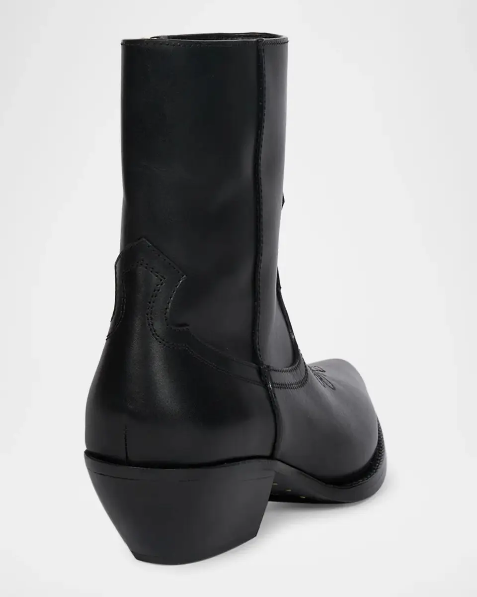 AMIRI 40MM Western-Style Leather Ankle Boots | Thumbnail 2 AMIRI 40MM Western-Style Leather Ankle Boots | Thumbnail 2