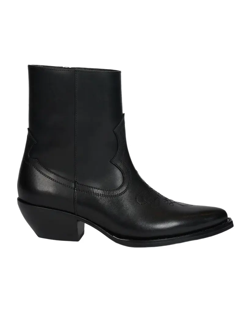 AMIRI 40MM Western-Style Leather Ankle Boots