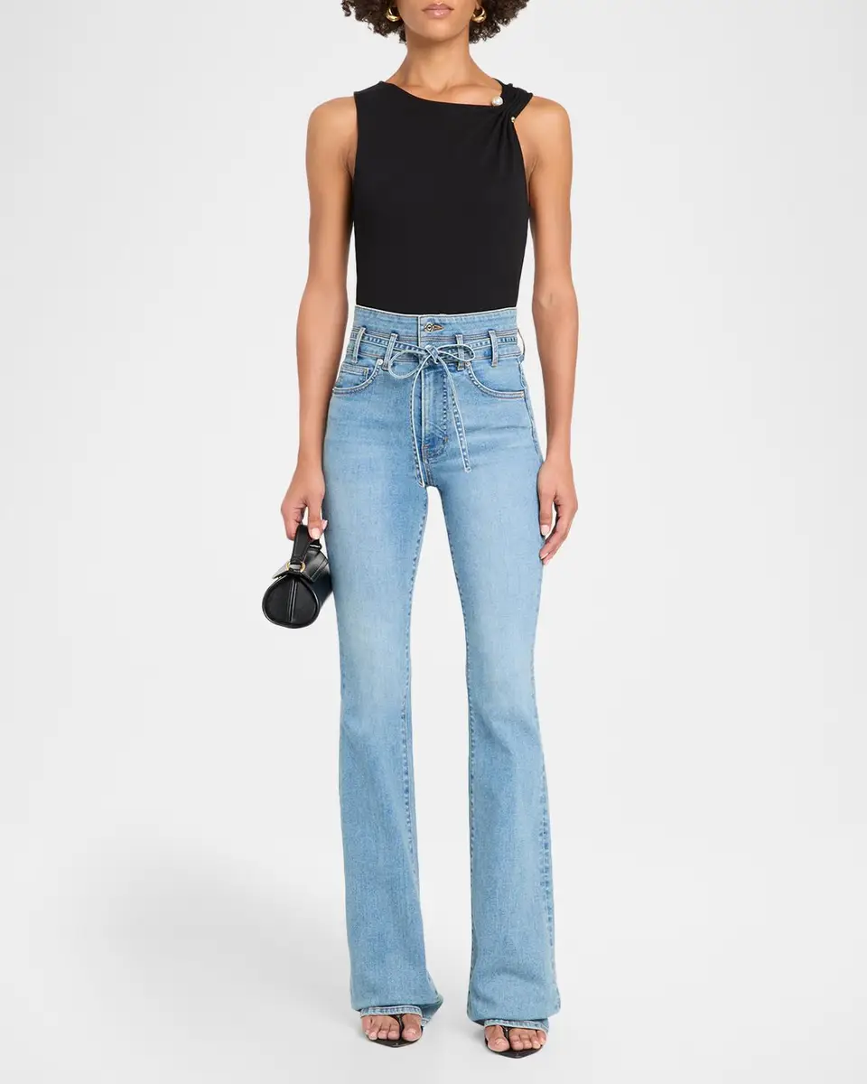 Veronica Beard Deylin Stretch-Cotton Asymmetric Top | Thumbnail 2