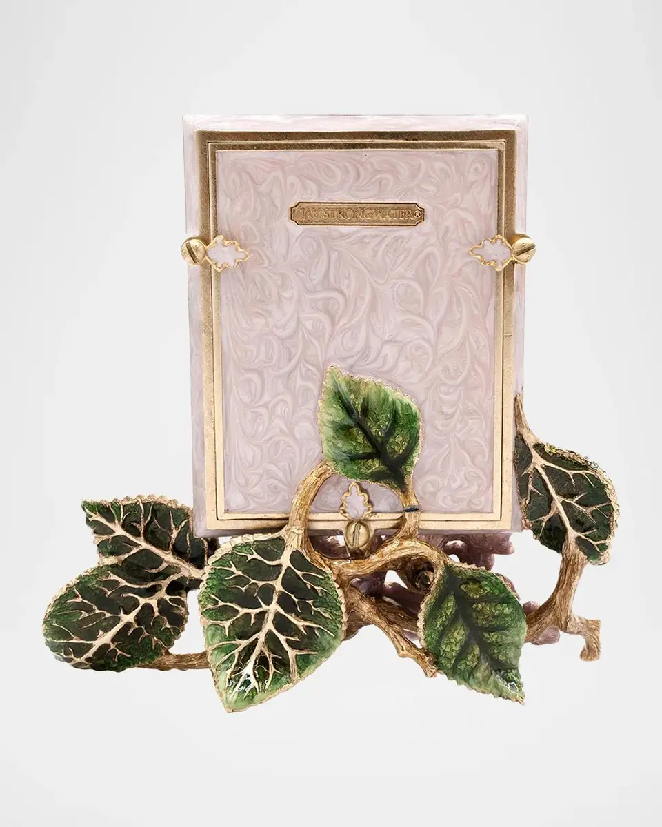 Jay Strongwater Colbie Pink Hydrangea Frame, 3" x 4" | Thumbnail 2 Jay Strongwater Colbie Pink Hydrangea Frame, 3" x 4" | Thumbnail 2