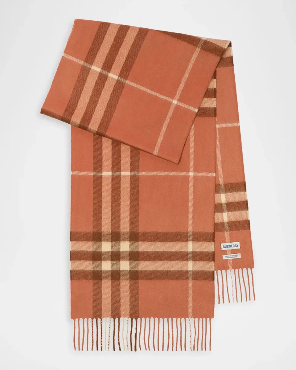 Burberry Check Cashmere Scarf | Thumbnail 3 Burberry Check Cashmere Scarf | Thumbnail 3