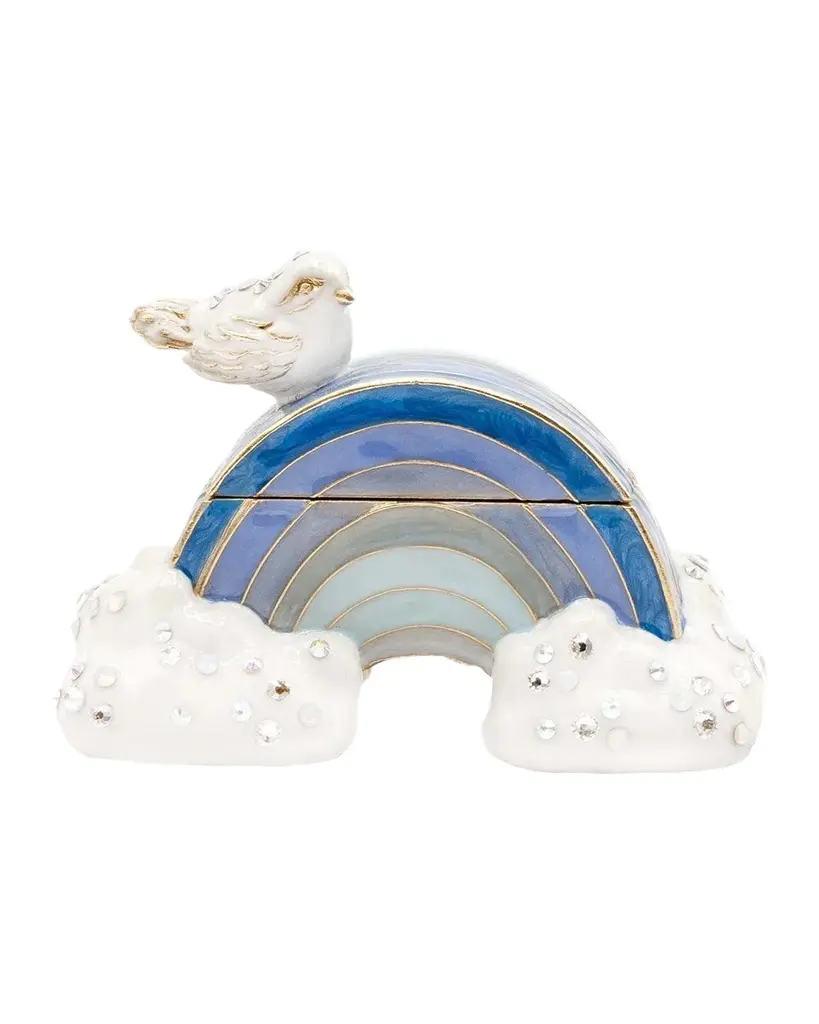 Jay Strongwater Jordan Blue Rainbow Box | Image 1 Jay Strongwater Jordan Blue Rainbow Box | Image 1