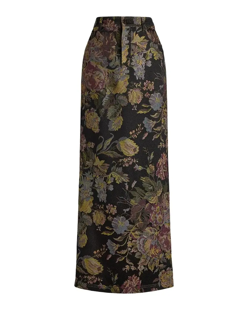 Ralph Lauren Collection Fontaine Floral Jacquard Maxi Skirt | Image 1 Ralph Lauren Collection Fontaine Floral Jacquard Maxi Skirt | Image 1