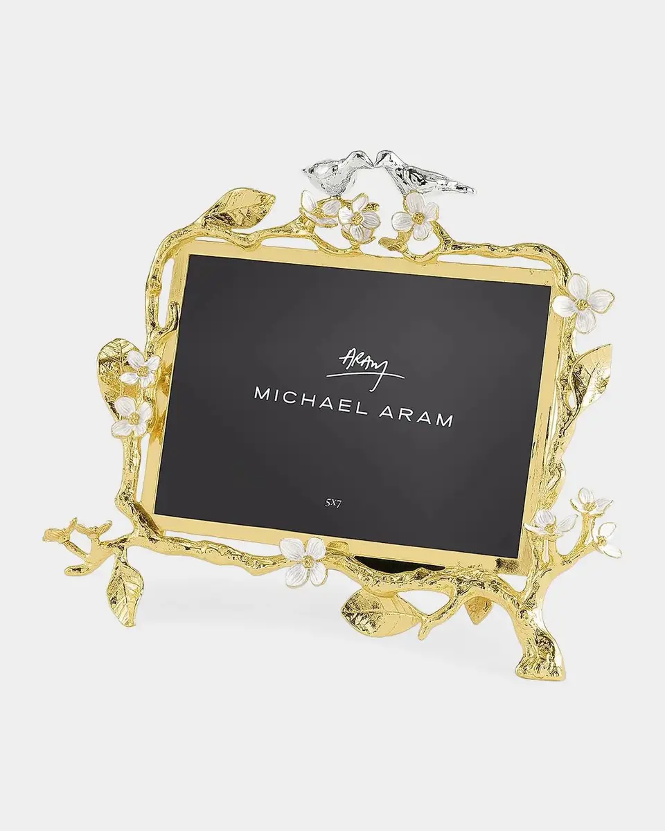 Michael Aram Lovebirds Silver & Gold Frame, 5" x 7" | Thumbnail 4