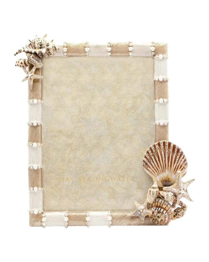 Jay Strongwater Dune Seashell Frame, 5" x 7" | Image 1 Jay Strongwater Dune Seashell Frame, 5" x 7" | Image 1