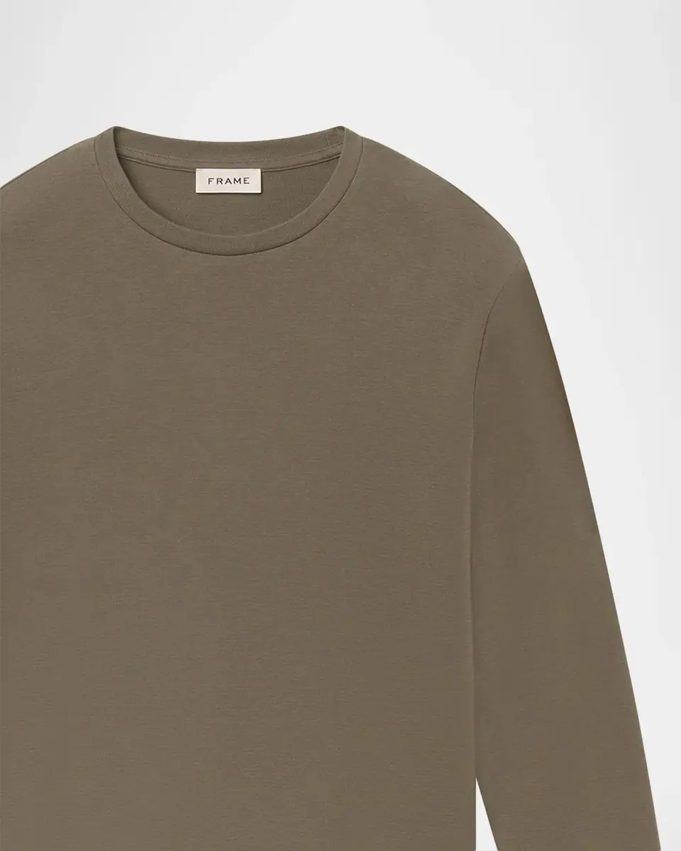 Frame Men's Duofold Crew T-Shirt | Thumbnail 9 Frame Men's Duofold Crew T-Shirt | Thumbnail 9