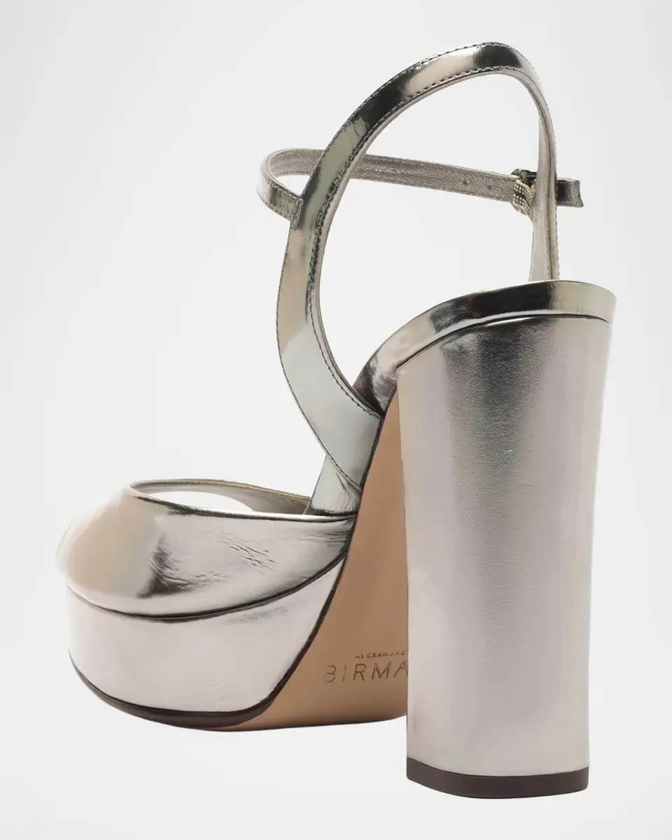 Alexandre Birman 110mm Amy Metallic Leather Platform Sandals | Thumbnail 2 Alexandre Birman 110mm Amy Metallic Leather Platform Sandals | Thumbnail 2