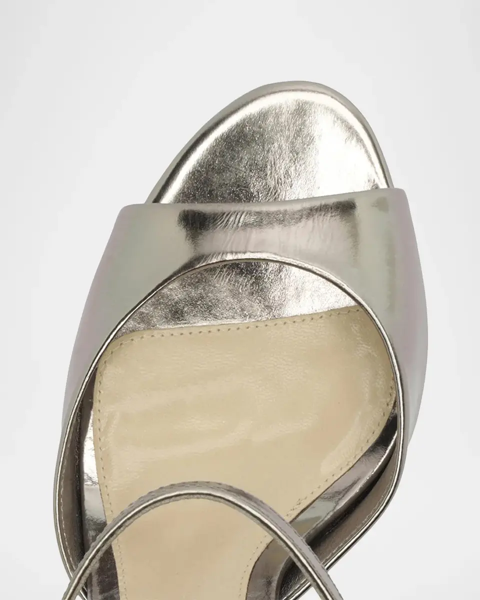 Alexandre Birman 110mm Amy Metallic Leather Platform Sandals | Thumbnail 3 Alexandre Birman 110mm Amy Metallic Leather Platform Sandals | Thumbnail 3