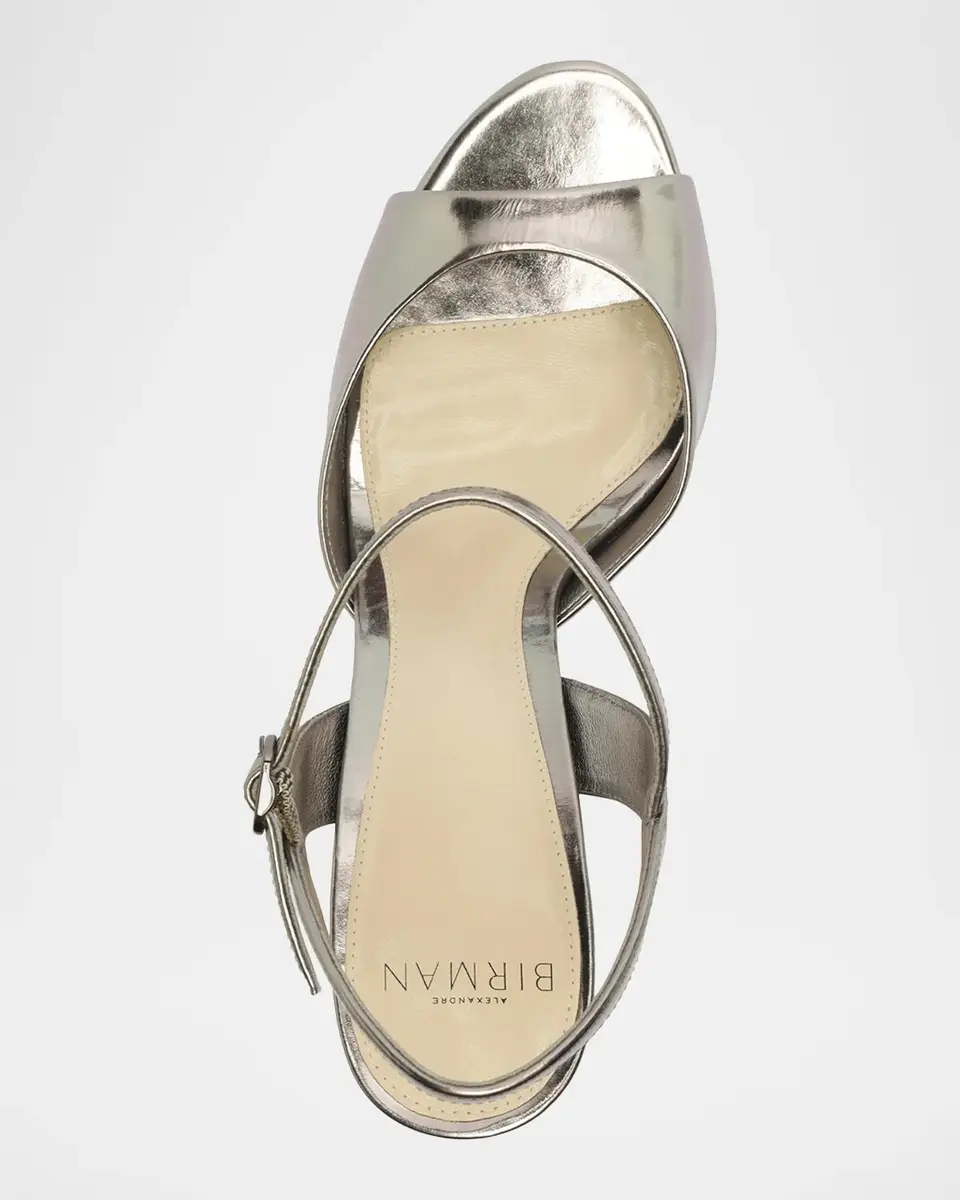 Alexandre Birman 110mm Amy Metallic Leather Platform Sandals | Thumbnail 4 Alexandre Birman 110mm Amy Metallic Leather Platform Sandals | Thumbnail 4