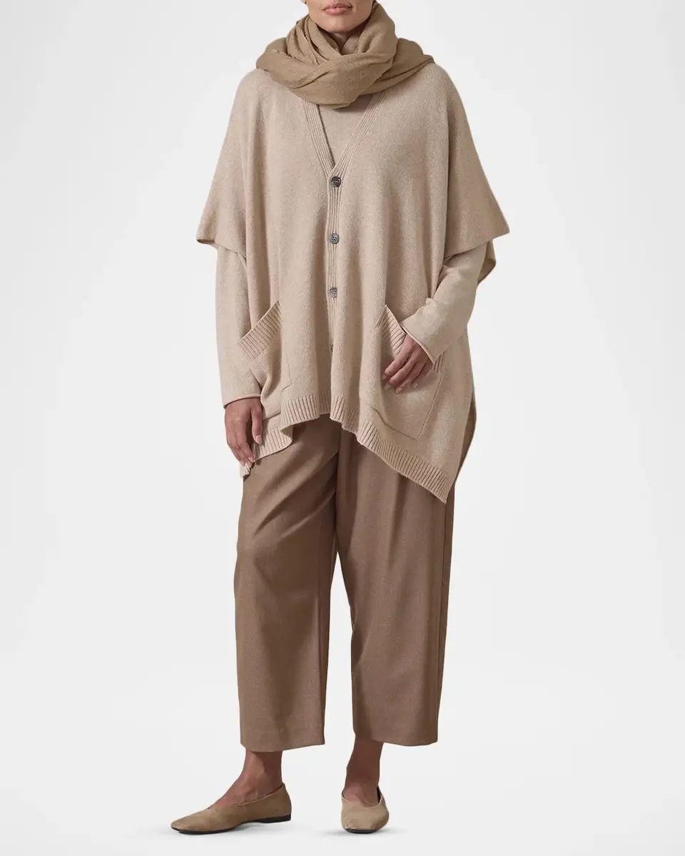 Eskandar Side-Slit Cashmere Cardigan | Thumbnail 2 Eskandar Side-Slit Cashmere Cardigan | Thumbnail 2
