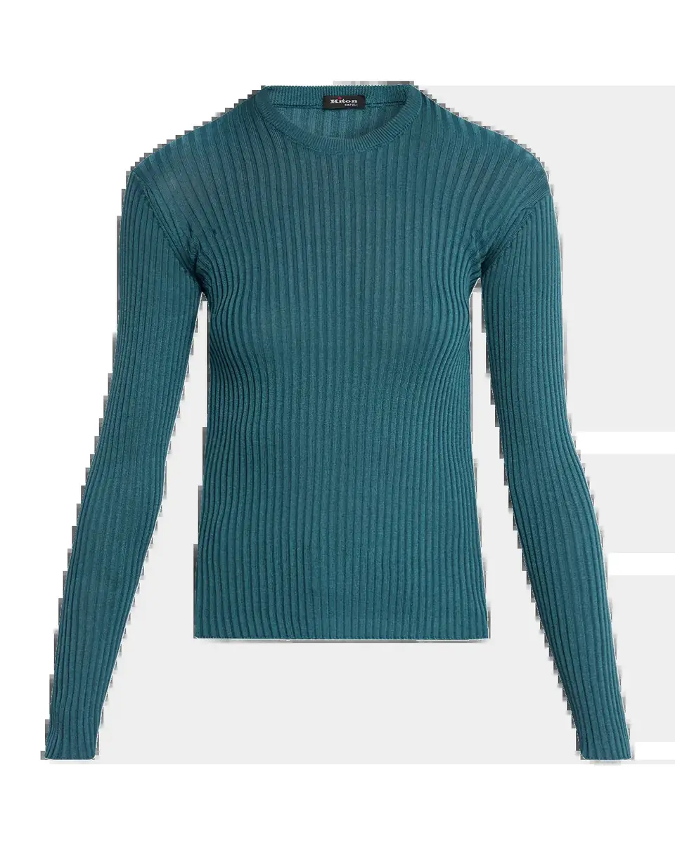 Kiton Rib-Knit Silk Sweater | Thumbnail 2