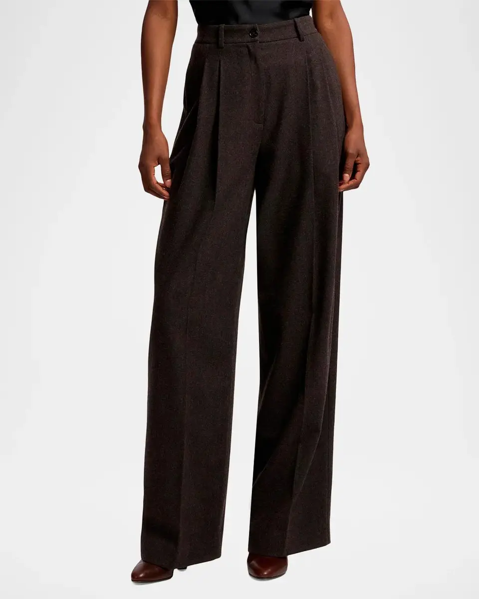 Ralph Lauren Collection Clarice Wool Herringbone Pants | Thumbnail 4