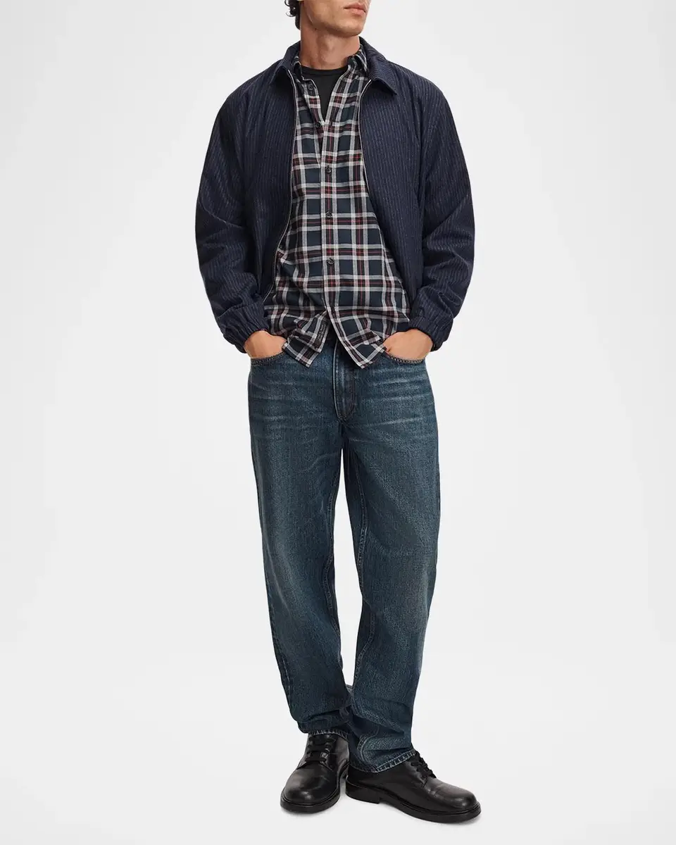 rag & bone Men's Tomlin Plaid Cotton Flannel Shirt | Thumbnail 2 rag & bone Men's Tomlin Plaid Cotton Flannel Shirt | Thumbnail 2