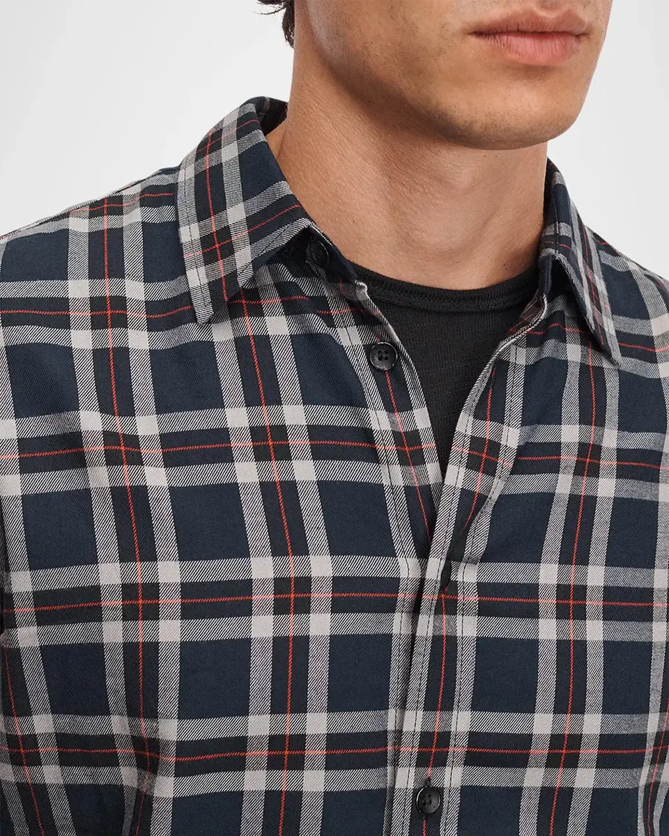 rag & bone Men's Tomlin Plaid Cotton Flannel Shirt | Thumbnail 5 rag & bone Men's Tomlin Plaid Cotton Flannel Shirt | Thumbnail 5