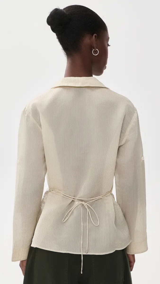 rag & bone Sonny Stripe Organza Blouse | Thumbnail 3 rag & bone Sonny Stripe Organza Blouse | Thumbnail 3