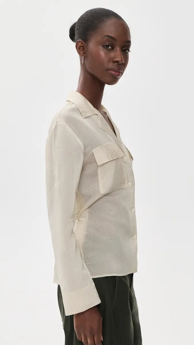 rag & bone Sonny Stripe Organza Blouse | Thumbnail 4 rag & bone Sonny Stripe Organza Blouse | Thumbnail 4