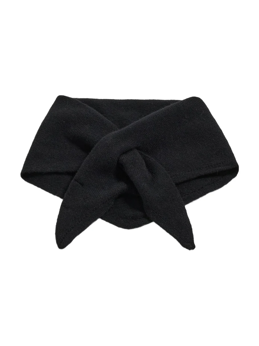 Triangle Wool Knit Scarf